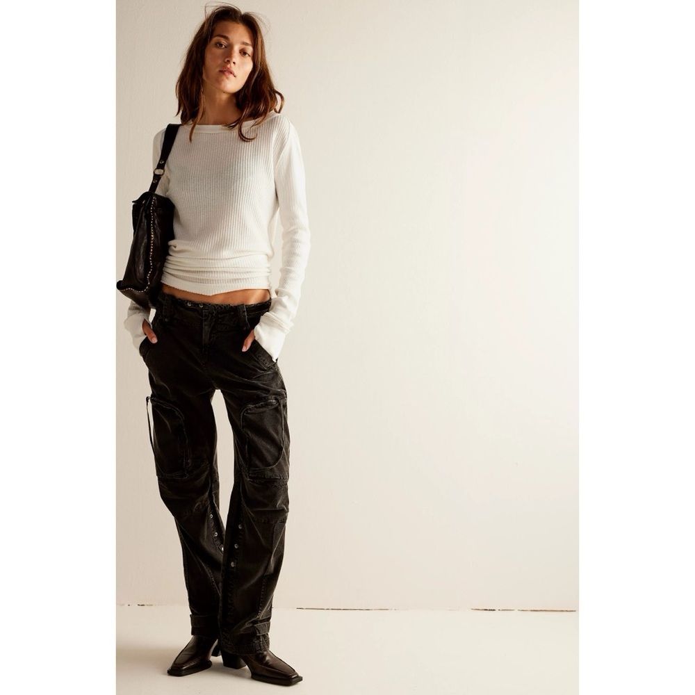 Free People x We The Free Can't Compare Slouch Cargo Pants - Picture 2 of 7